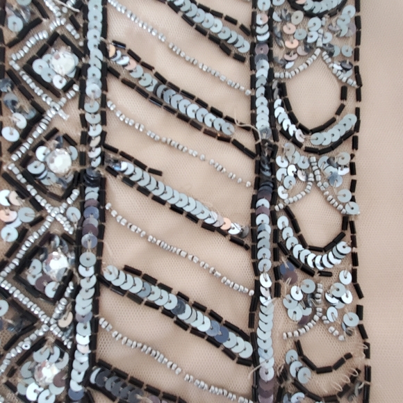 Beaded Nude Dress - Picture 9 of 12